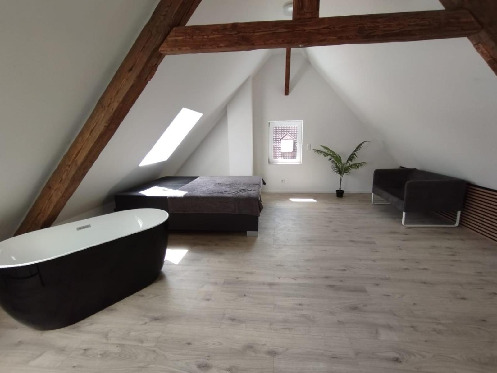 Loft Apartment Am Bahnhof 阿尔伯斯塔特 外观 照片